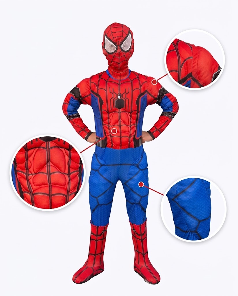 DISFRAZ SPIDERMAN LANZADOR + GUANTES