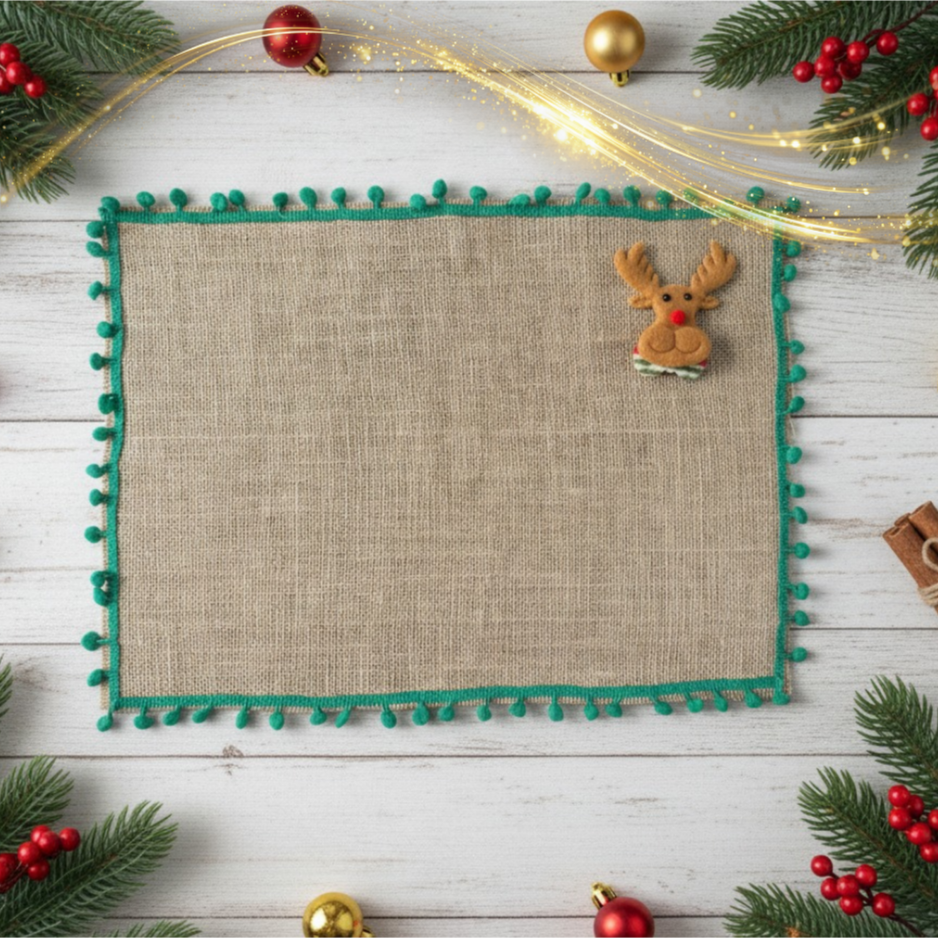 INDIVIDUALES NAVIDEÑOS X4 ECOLÓGICOS