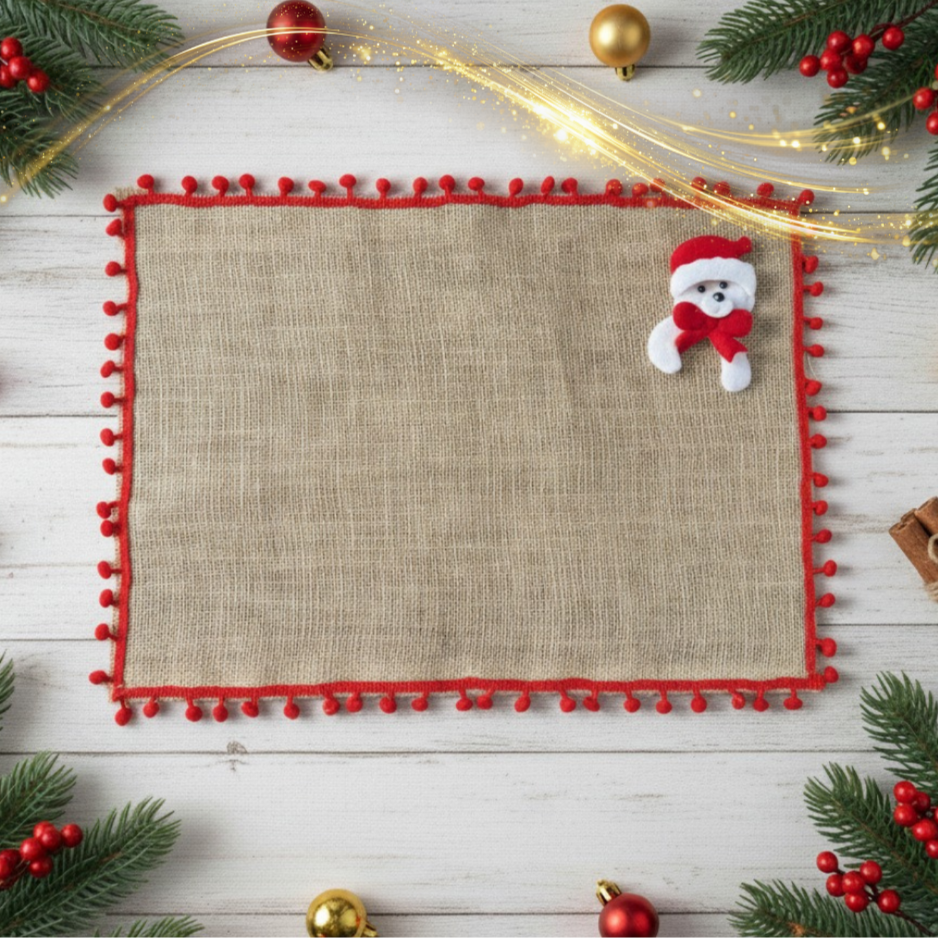 INDIVIDUALES NAVIDEÑOS X4 ECOLÓGICOS