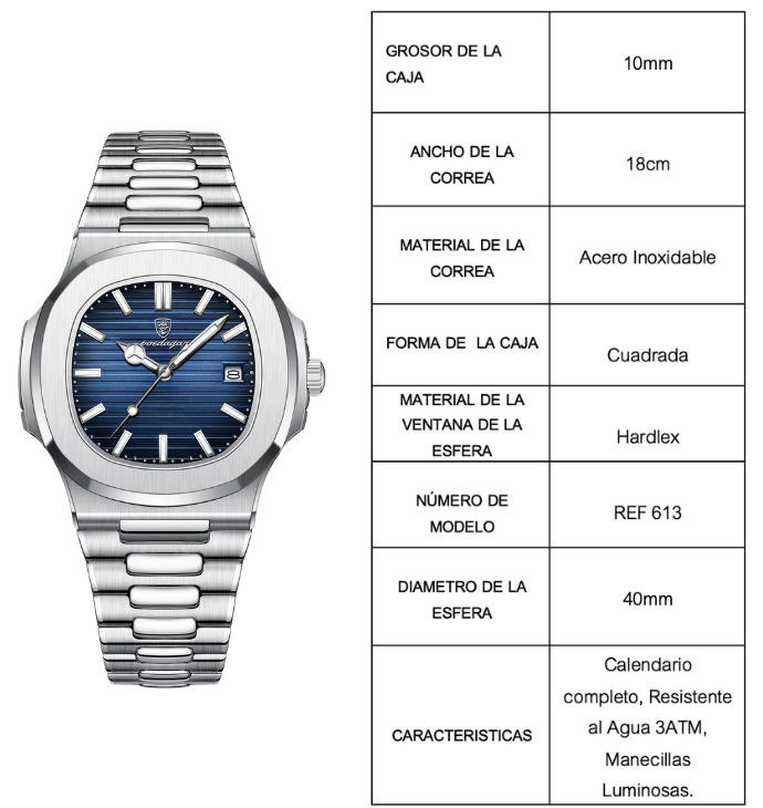 NUEVO RELOJ DE LUJO - POEDAGAR 613