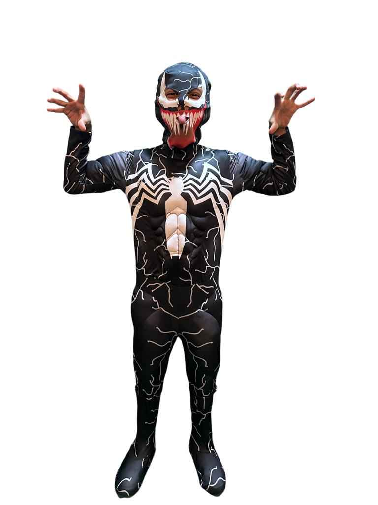 DISFRAZ VENOM MÚSCULOS ACOLCHADOS