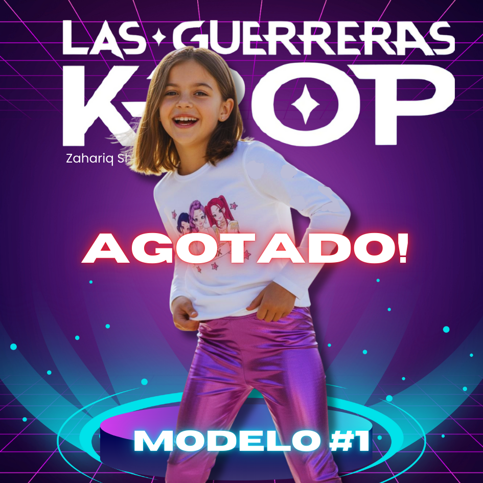 CONJUNTO KPOP NIÑAS LICRA + SWEATER TALLAS 4 A 16