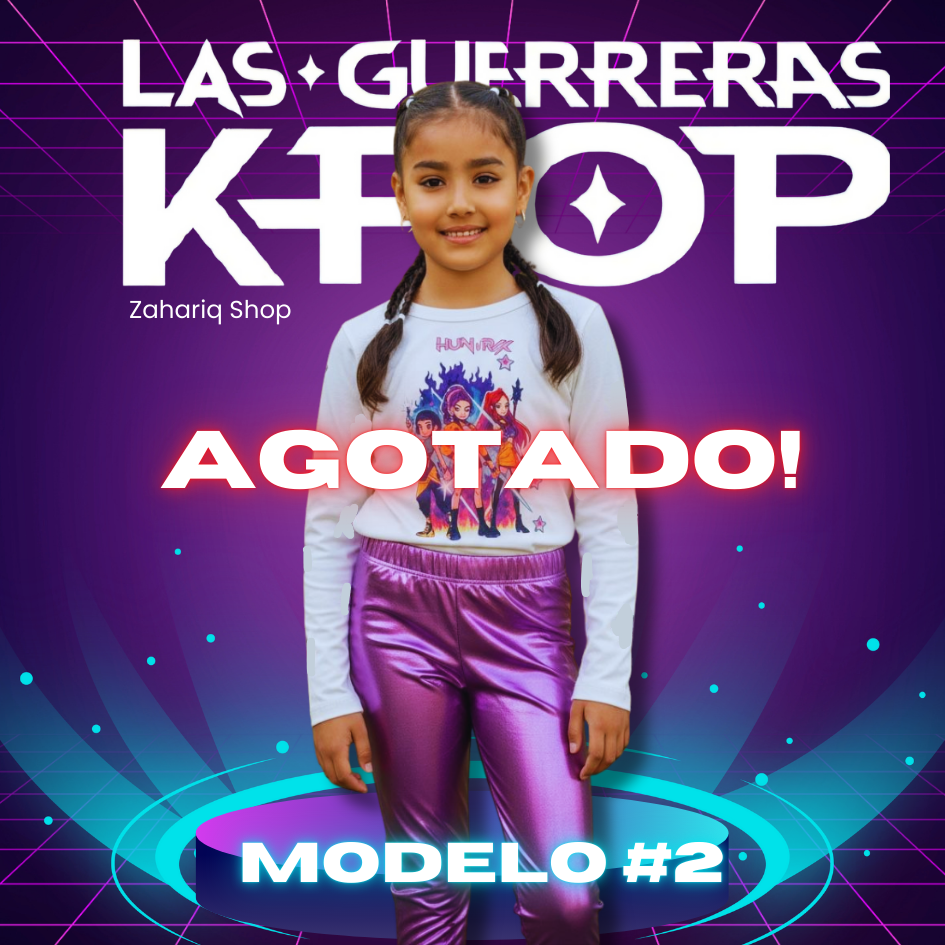 CONJUNTO KPOP NIÑAS LICRA + SWEATER TALLAS 4 A 16
