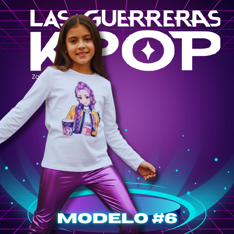 CONJUNTO KPOP NIÑAS LICRA + SWEATER TALLAS 4 A 16
