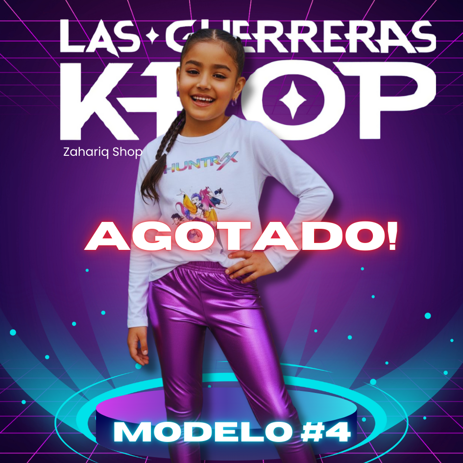 CONJUNTO KPOP NIÑAS LICRA + SWEATER TALLAS 4 A 16