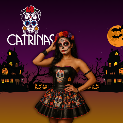 DISFRAZ CATRINA CALIDAD PREMIUM ADULTO