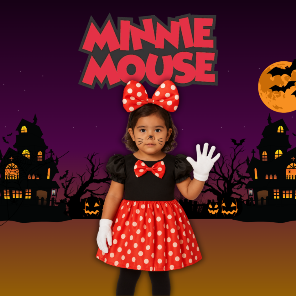 DISFRAZ MINNIE TALLA ÚNICA NIÑA DE 3 A 7 AÑOS