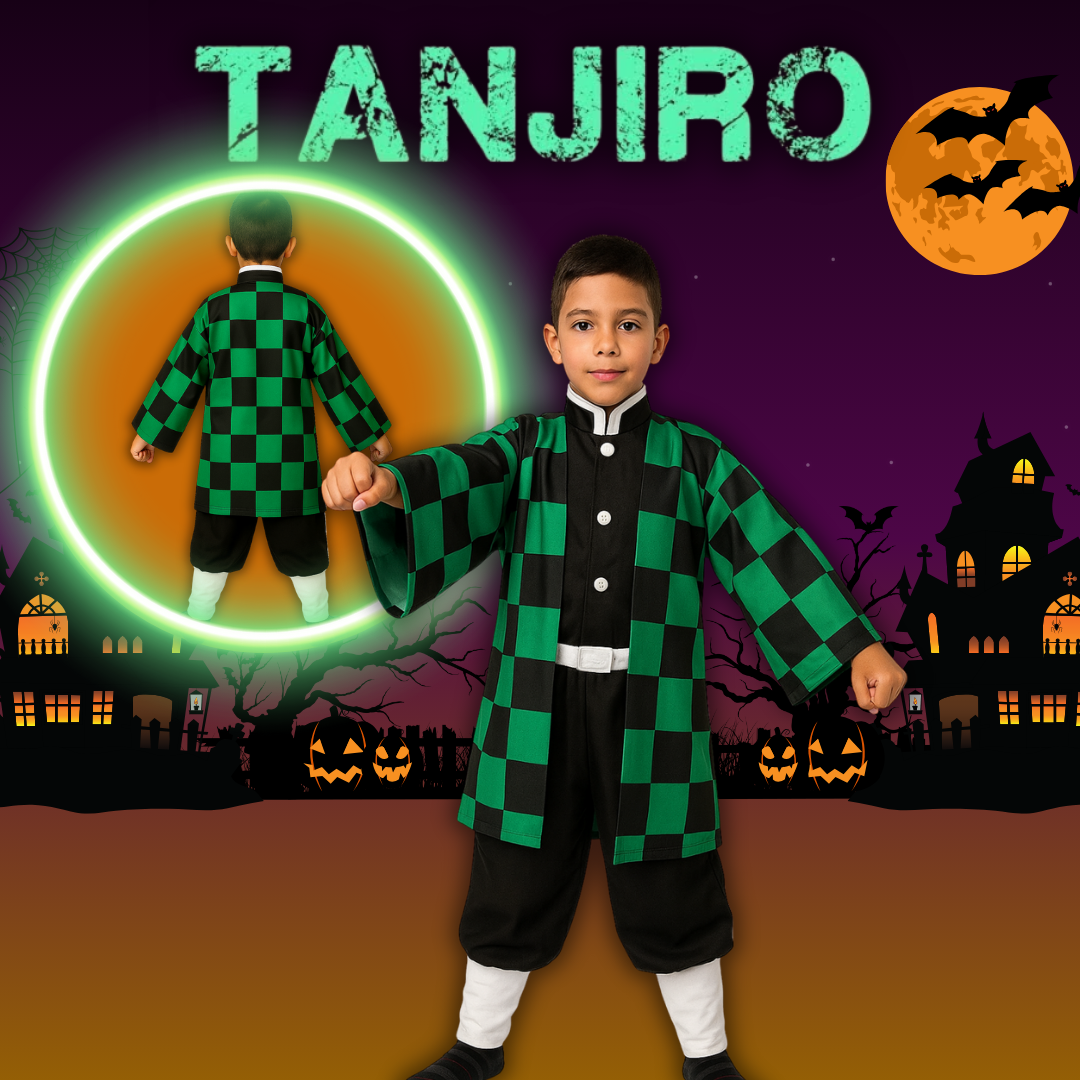 DISFRAZ TANJIRO CALIDAD PREMIUM TALLAS 8 A 16