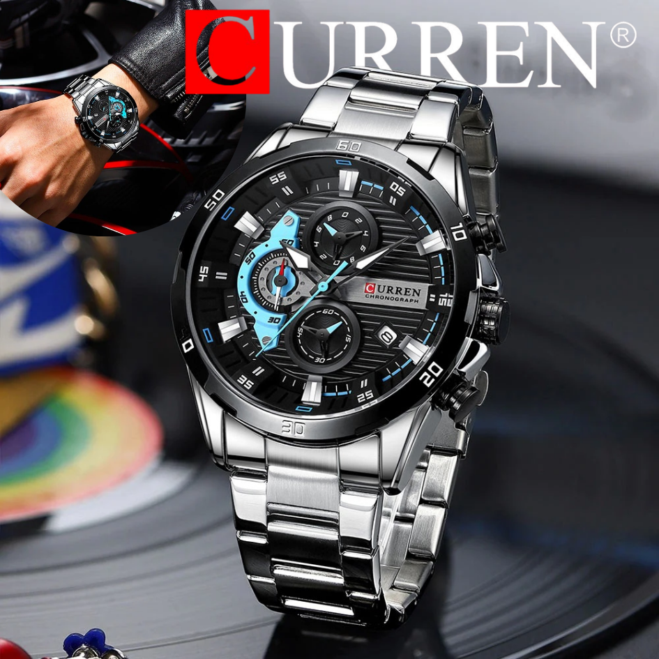 RELOJ CURREN 8402 CON TARJETA DE GARANTÍA INTERNACIONAL