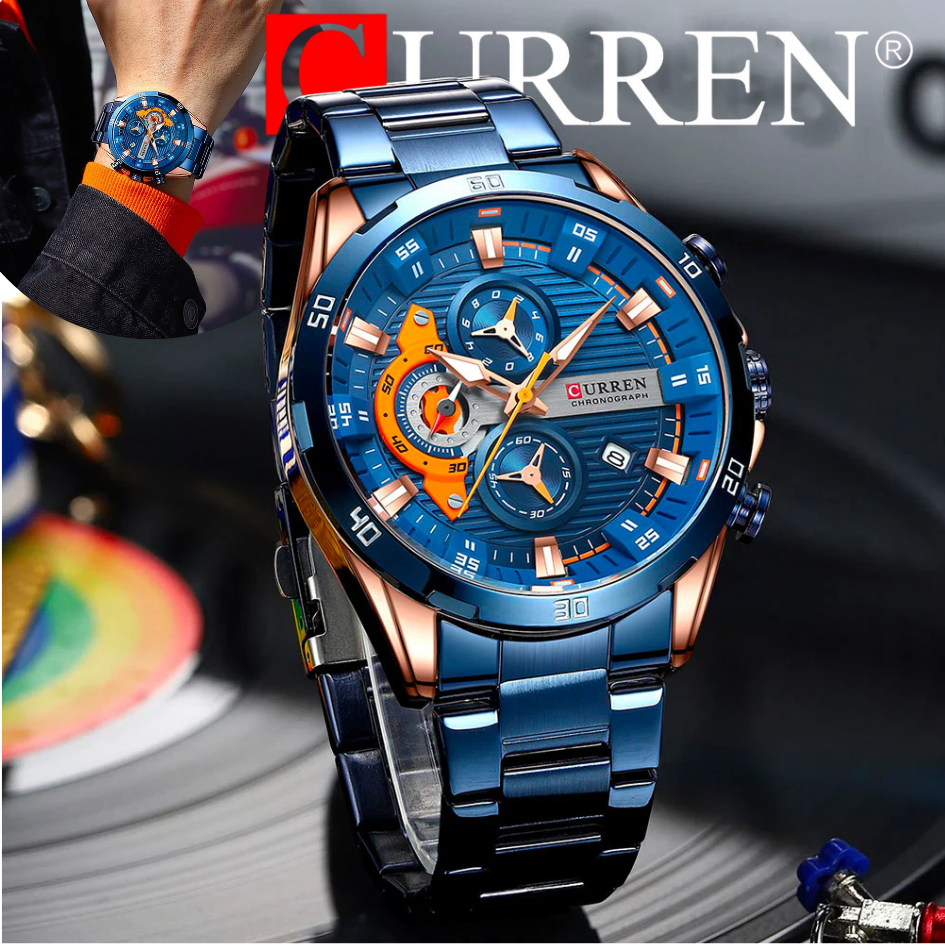 RELOJ CURREN 8402 CON TARJETA DE GARANTÍA INTERNACIONAL