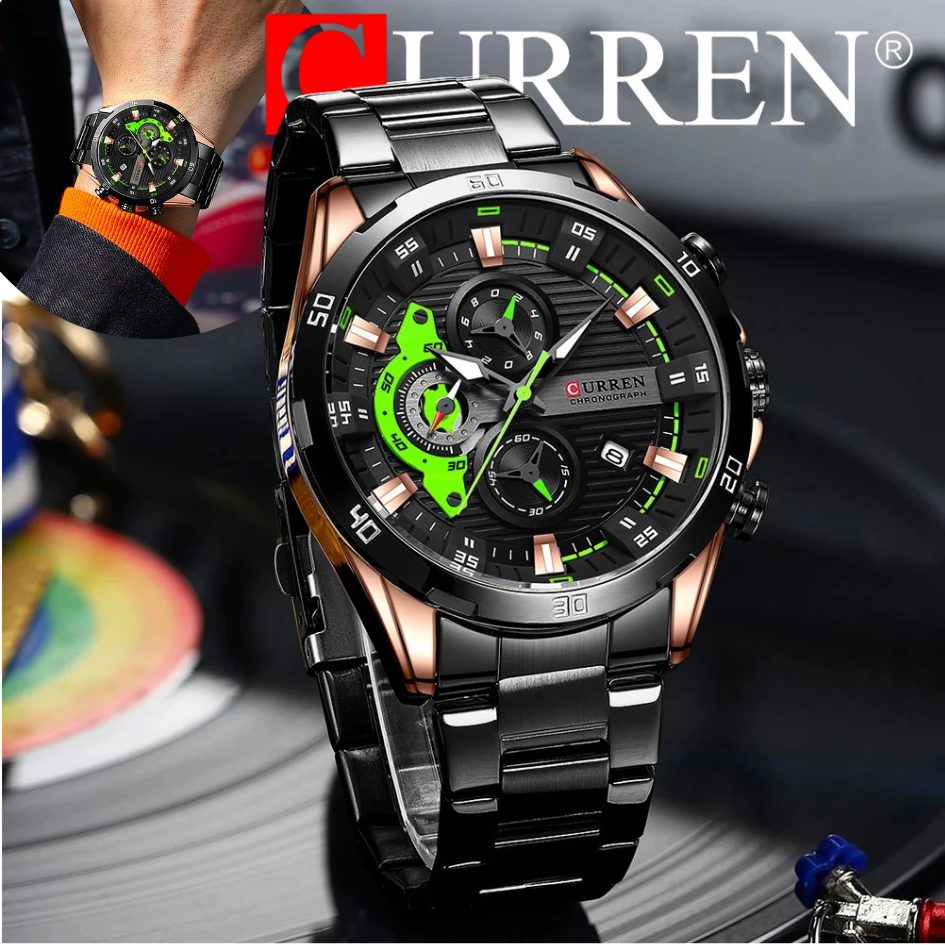 RELOJ CURREN 8402 CON TARJETA DE GARANTÍA INTERNACIONAL