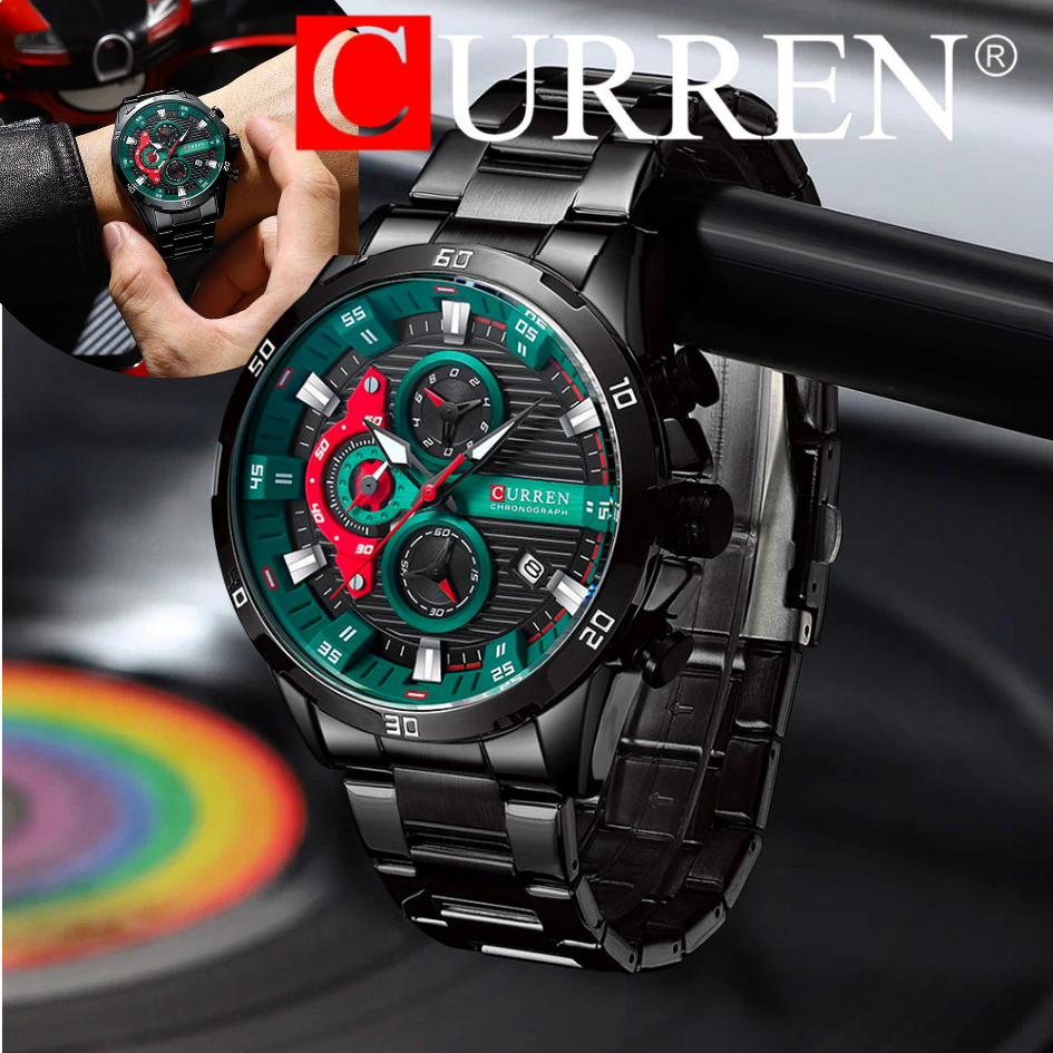 RELOJ CURREN 8402 CON TARJETA DE GARANTÍA INTERNACIONAL