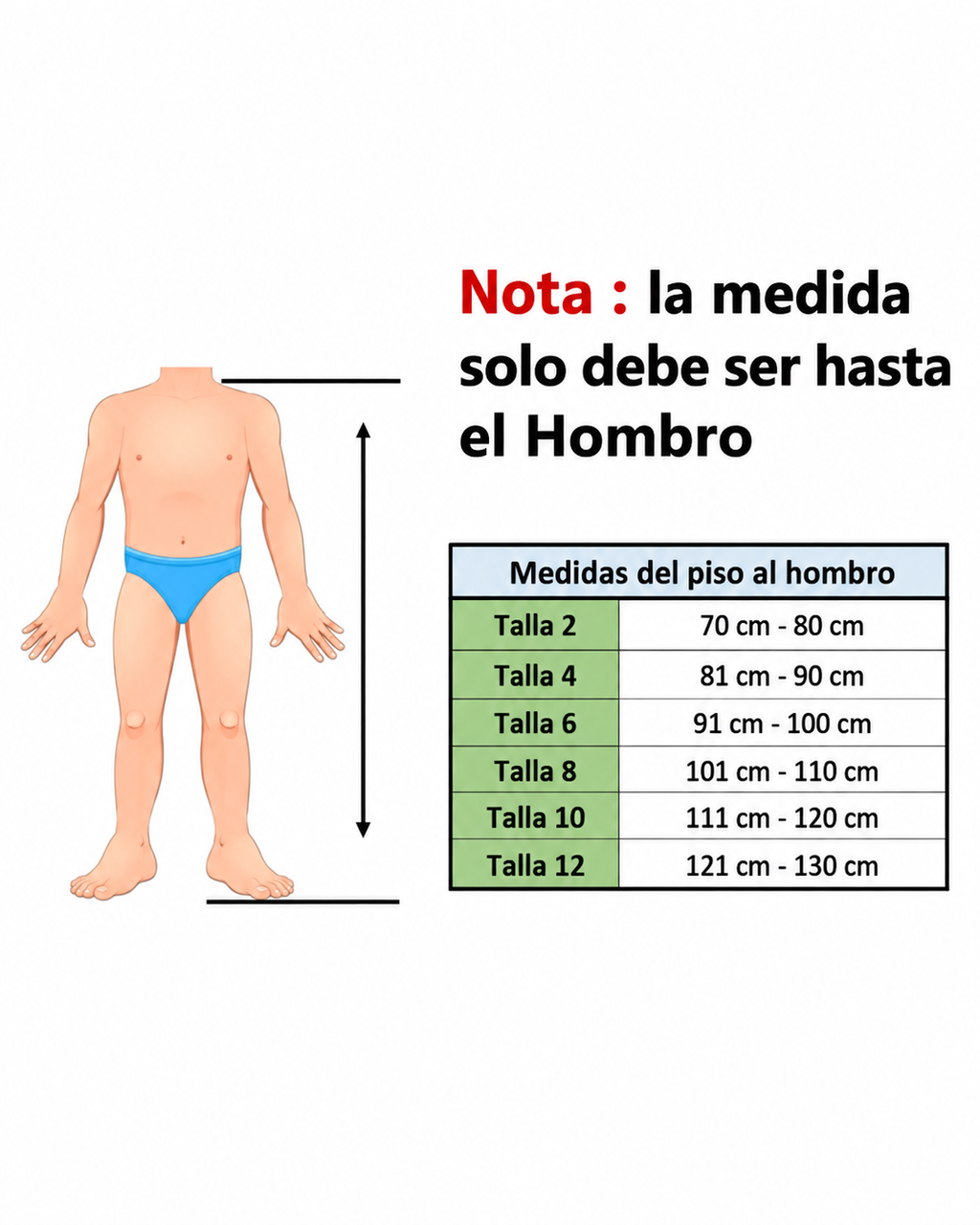 Guía de tallas del disfraz de Deadpool