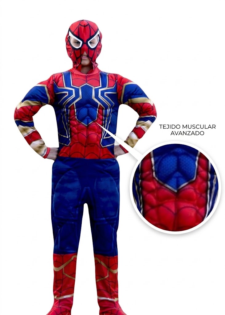 DISFRAZ SPIDERMAN IRON SPIDER TALLA 2 A 12